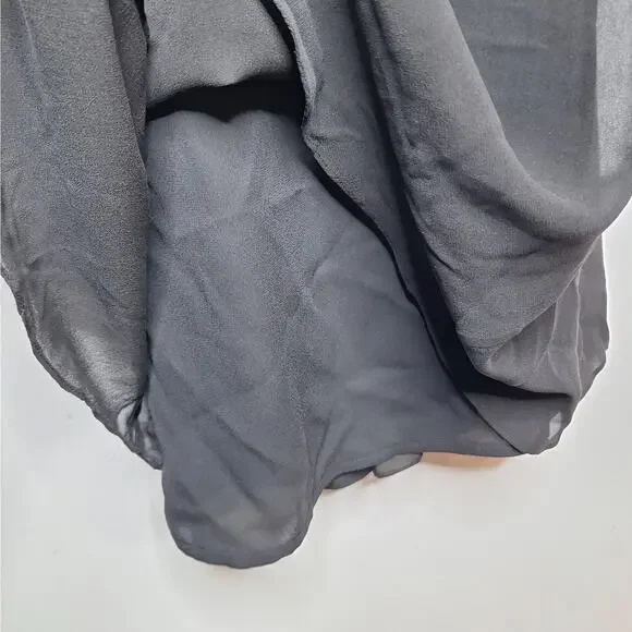 Vintage Y2K Beaded Babydoll Midi Dress Lace 4 Silk Coquette Goth Whimsygoth - Picture 7 of 11